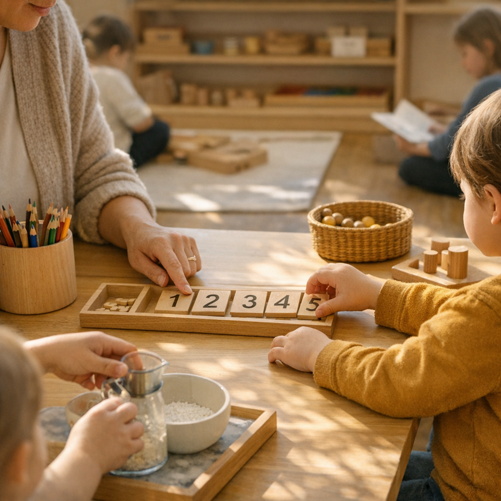 Une journée Montessori observée : comment les principes apparaissent dans les gestes