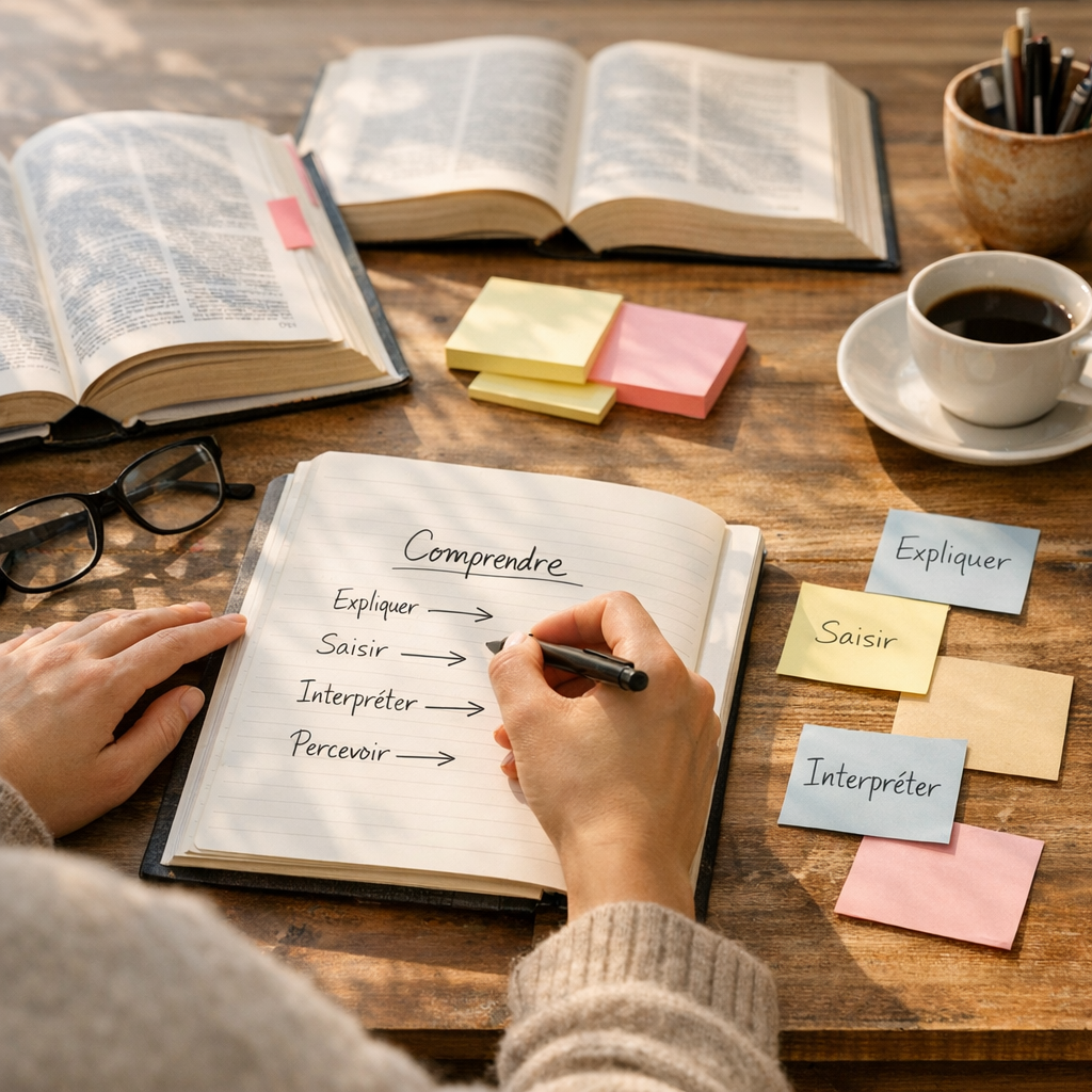 Synonymes de comprendre selon le contexte