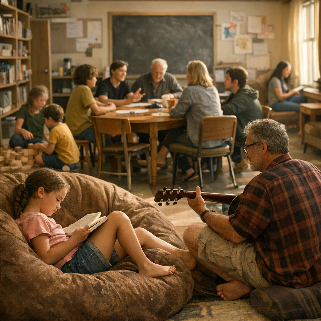 Les grands principes : temps libre, mélange des âges et conseil d’école