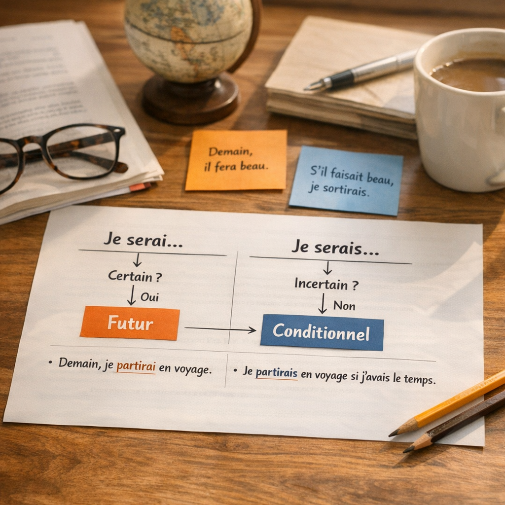 Procédure rapide pour choisir entre futur et conditionnel