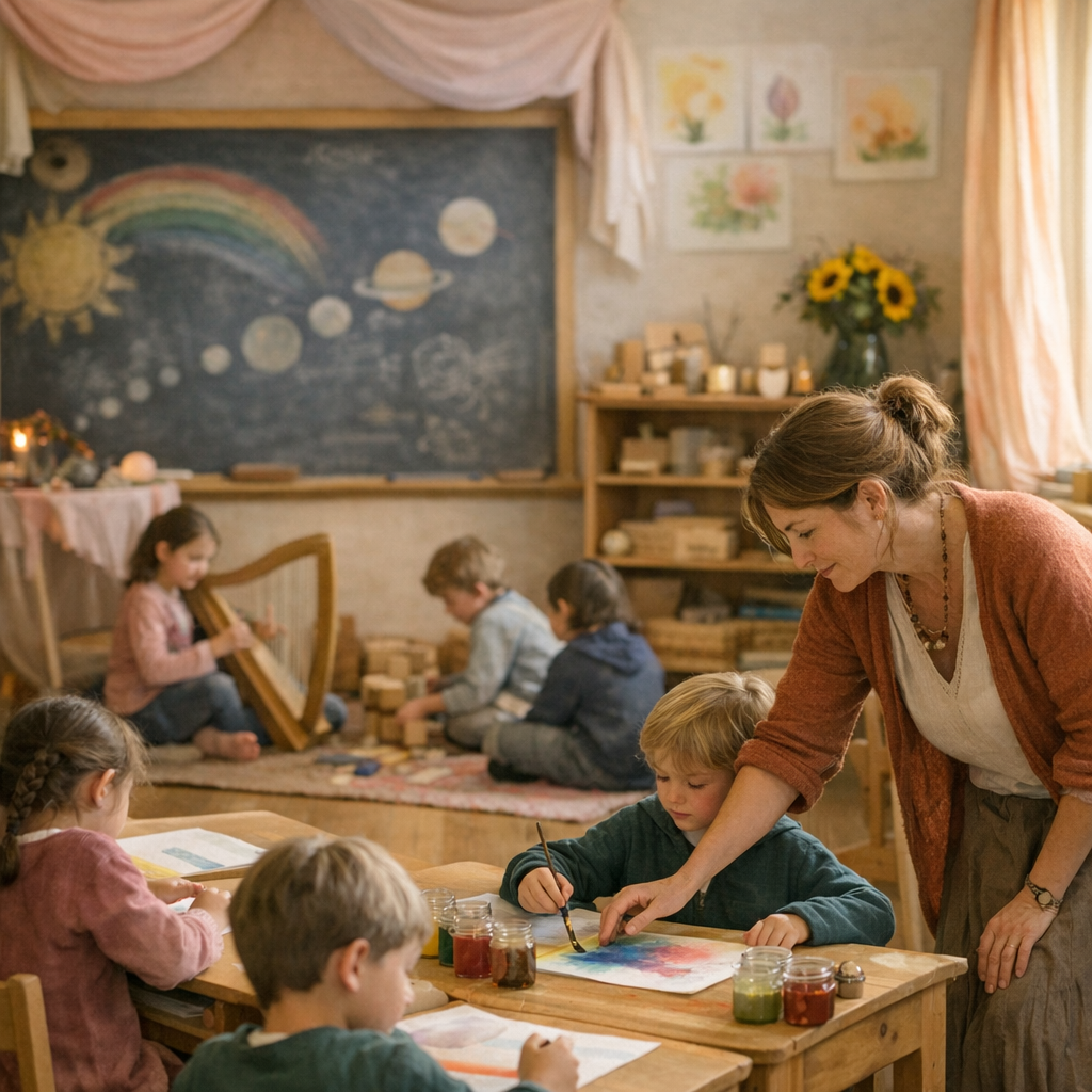 Dans une école Steiner : classe, activités et rôle de l’enseignant