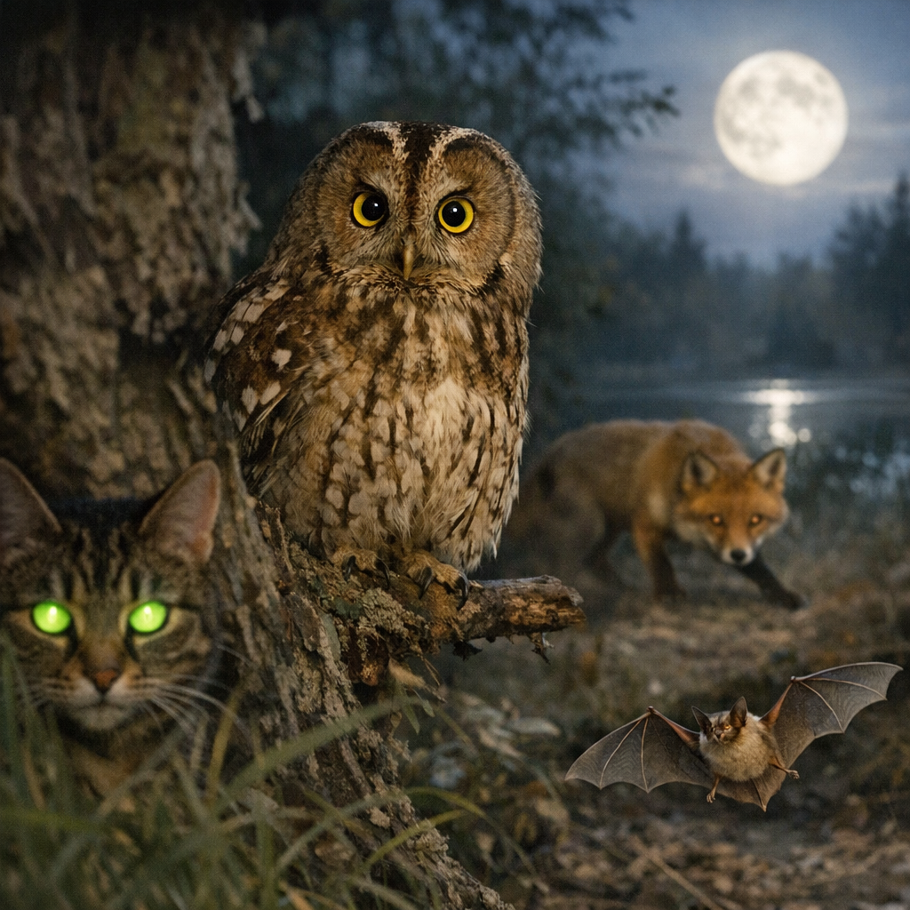 Exemples d’usage : animaux nyctalopes, phrases et contextes