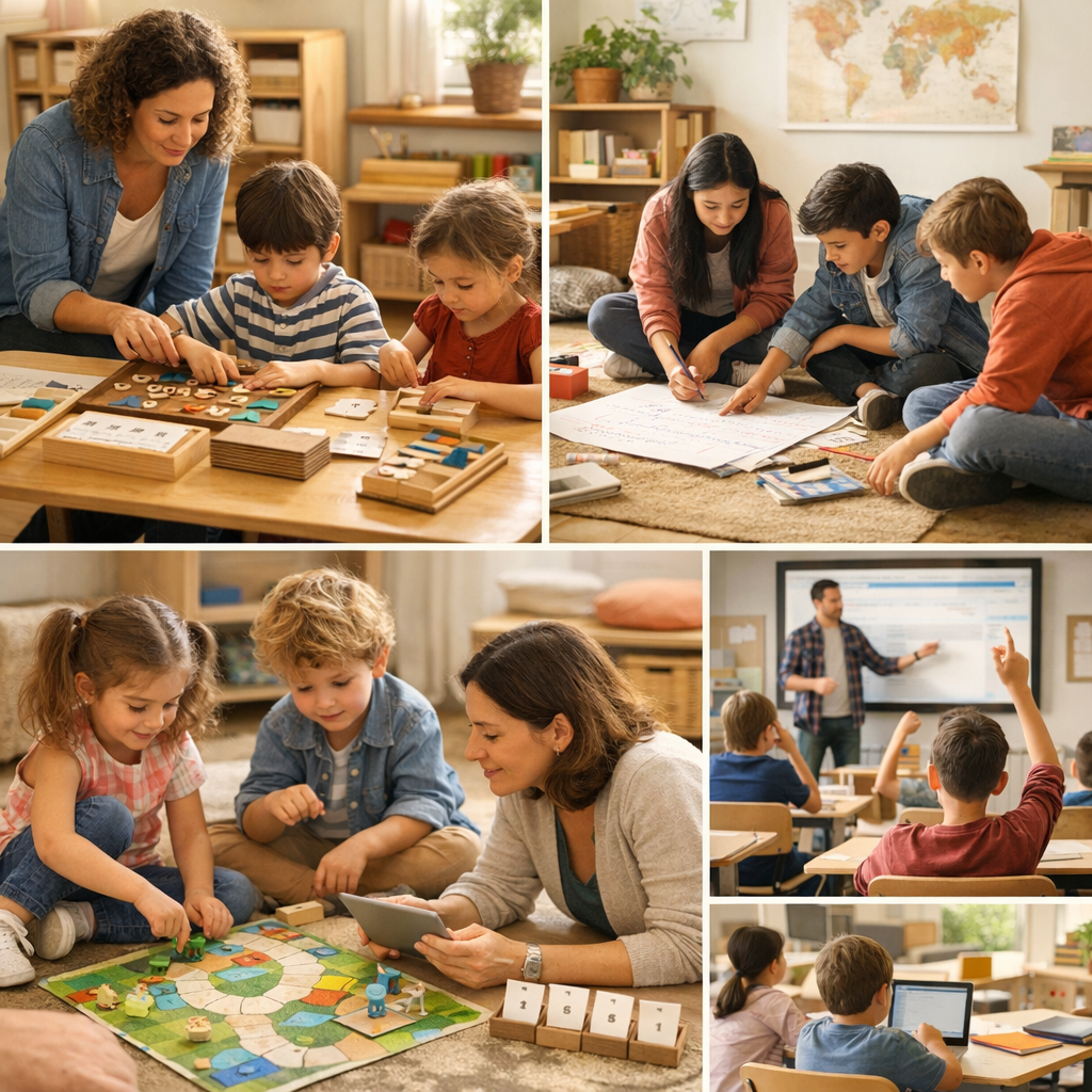 Quelles méthodes actives utiliser : Freinet, Montessori, projet, jeu et classe inversée