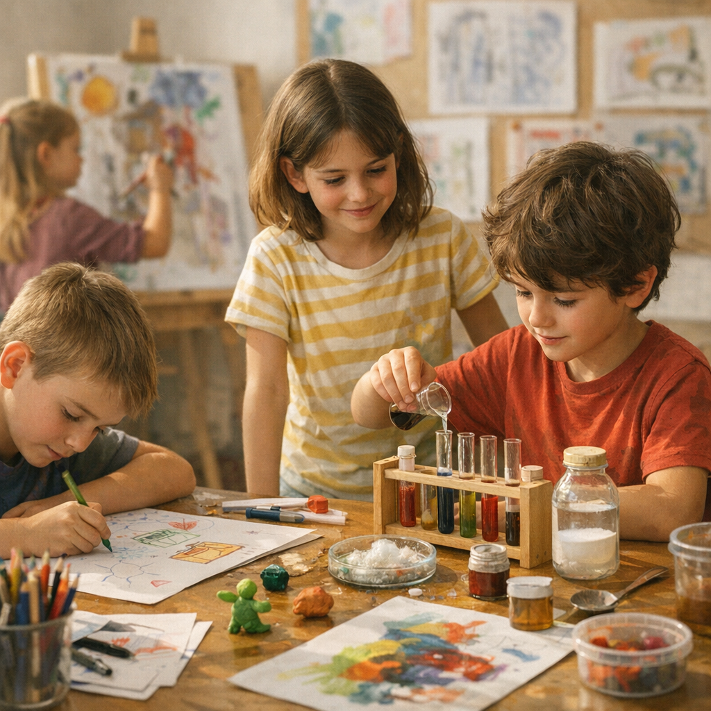 Principes et techniques : expression libre, coopération et tâtonnement expérimental